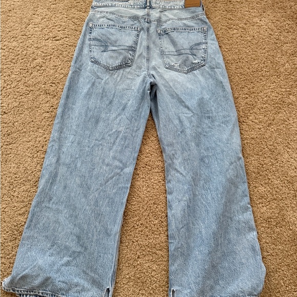 American Eagle Outfitters Blue Boyfriend Jeans Distressed - Picture 4 of 10